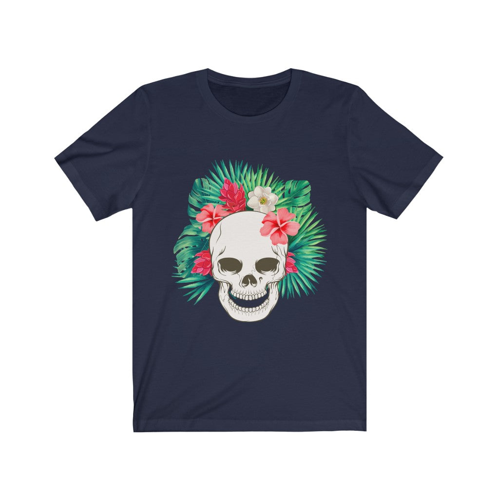 Flowered Hawaiian Skull Tee