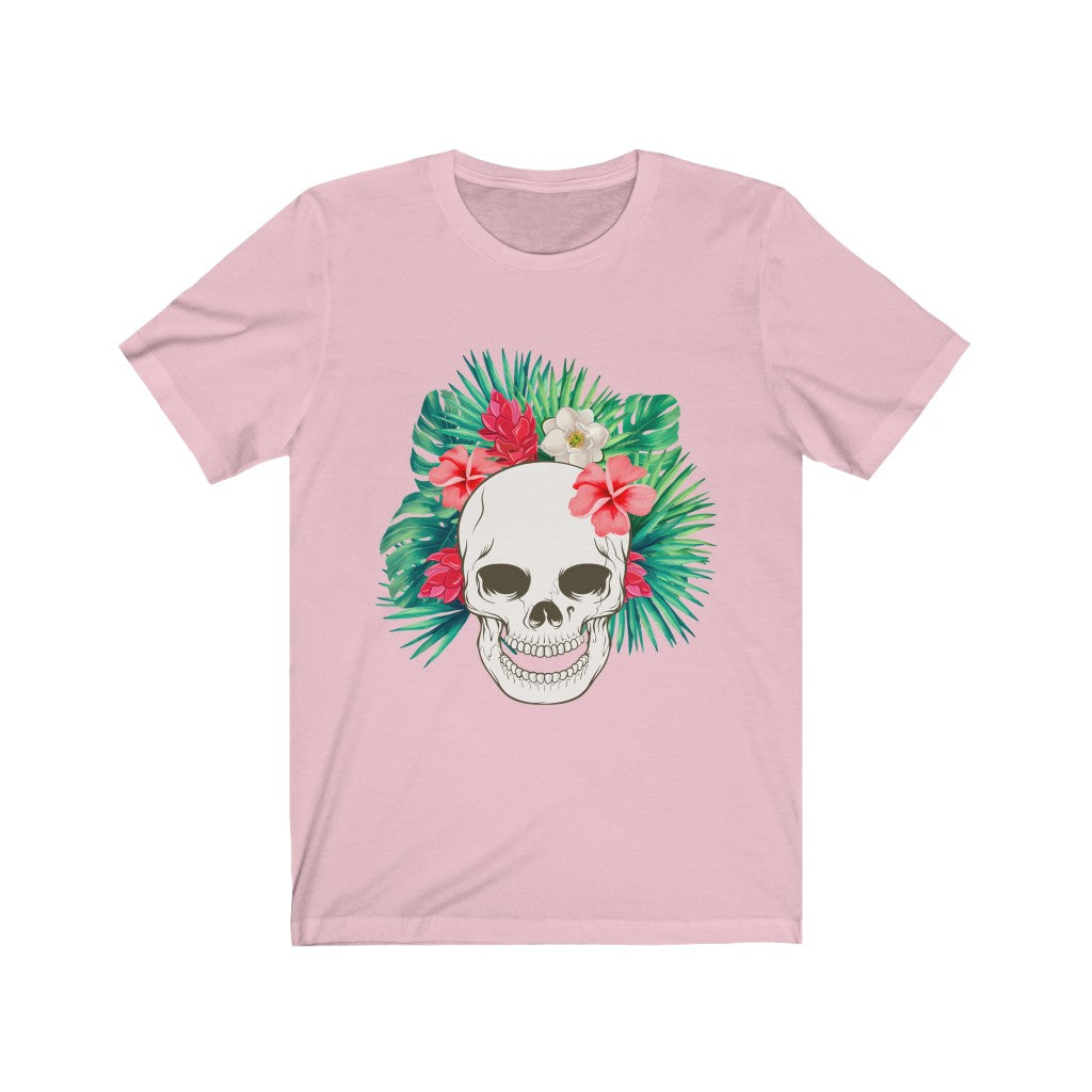 Flowered Hawaiian Skull Tee